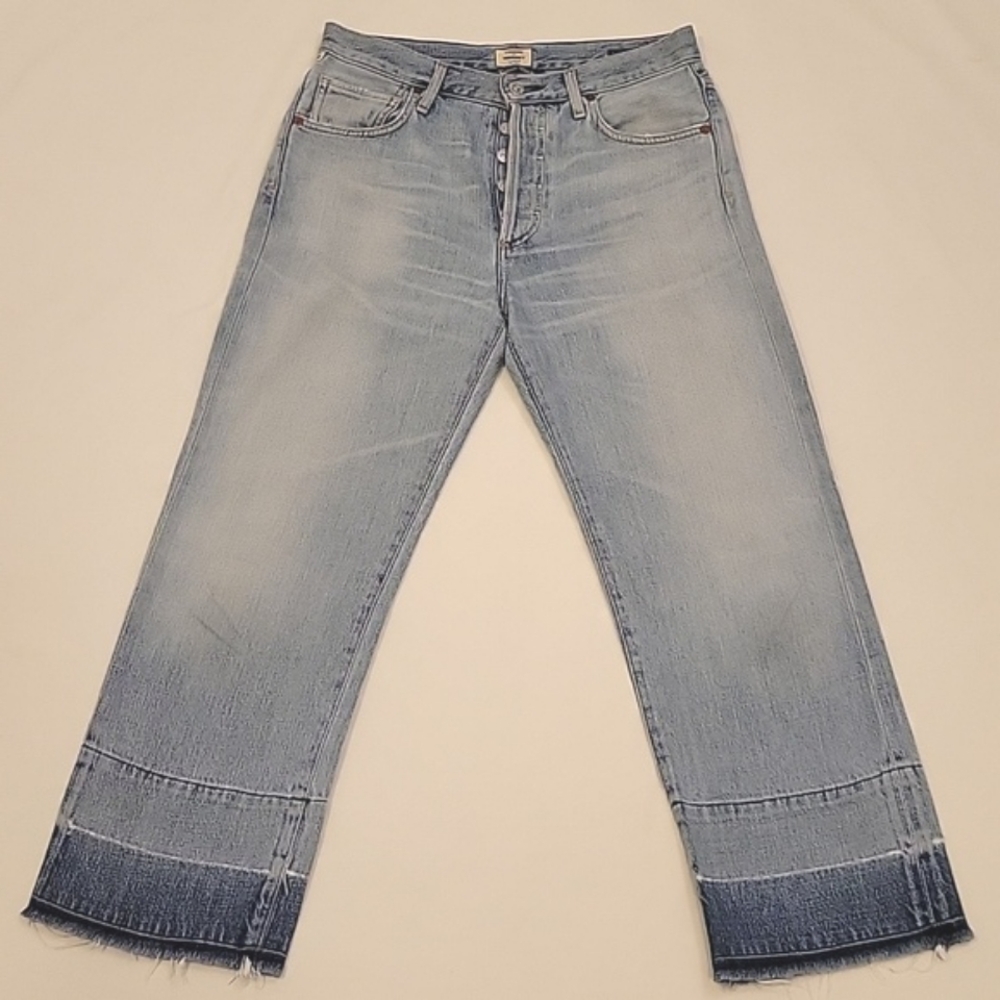 Citizens of humanity Cora relaxed undone hem size 25 Premium Denim - Picture 3 of 16